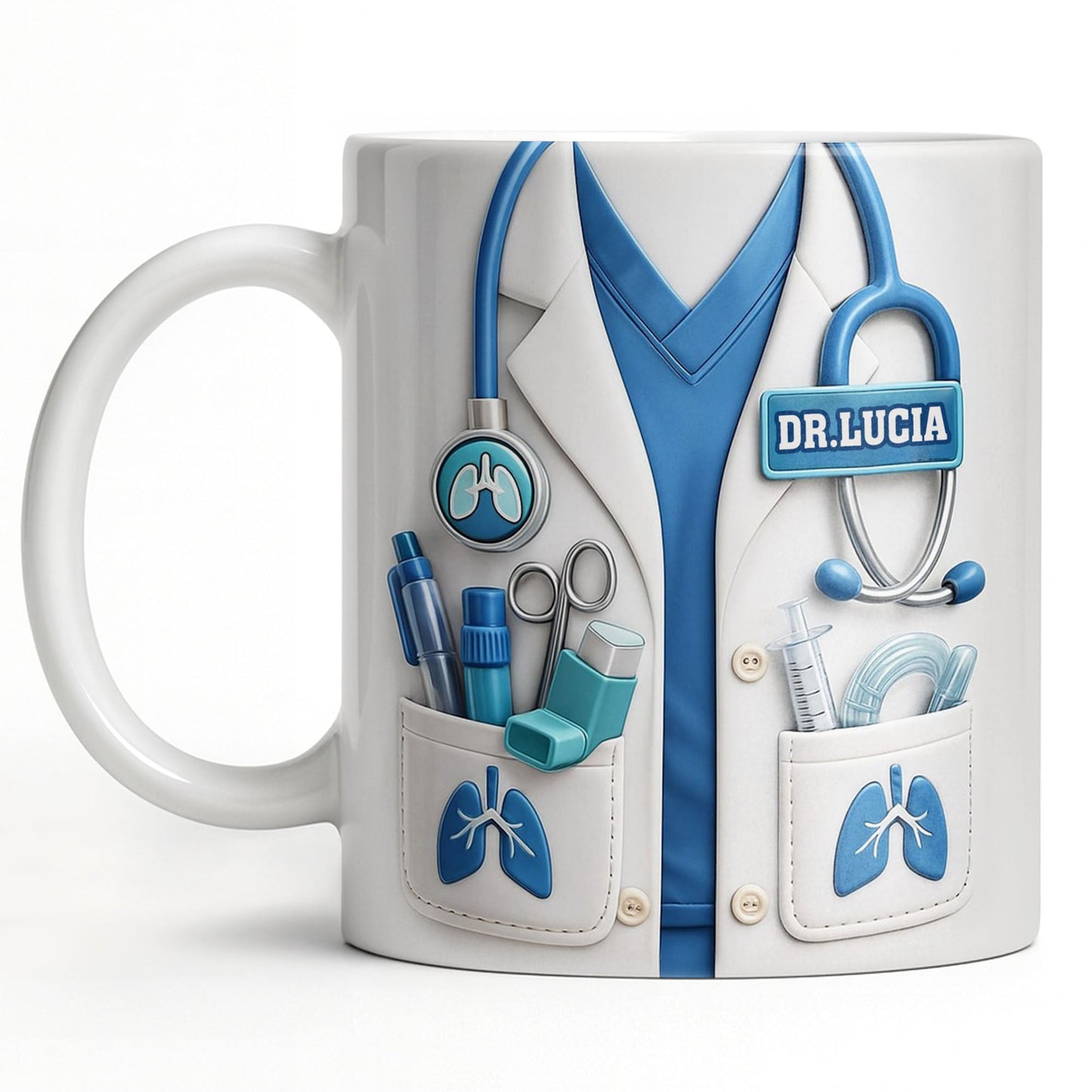 Celebrate Your Favorite Doctor With This Custom White Coat Design - Personalized Custom Coffee Mug - DOC067_MG