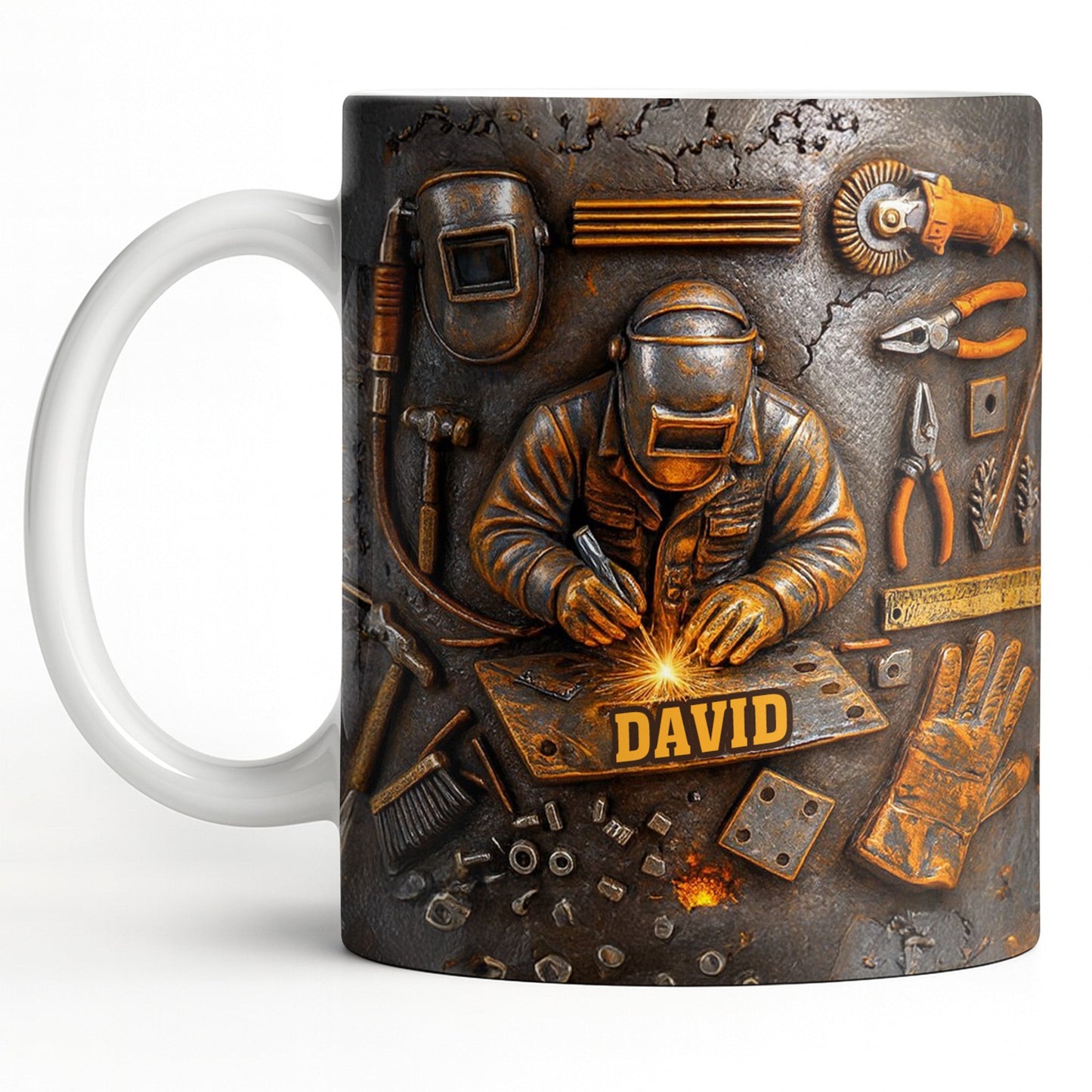 Celebrate The Art Of Craftsmanship With This Welder-Inspired Design - Personalized Custom Coffee Mug - JBS016_MG