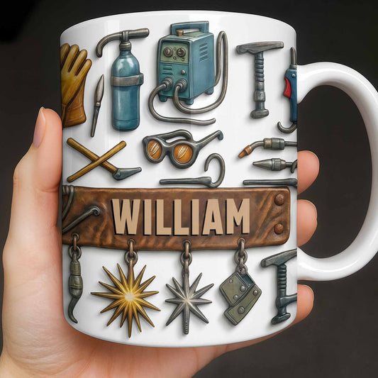 Celebrate Experience And Craftsmanship With Tools And Welding Equipment - Personalized Custom Coffee Mug - JBS082_MG