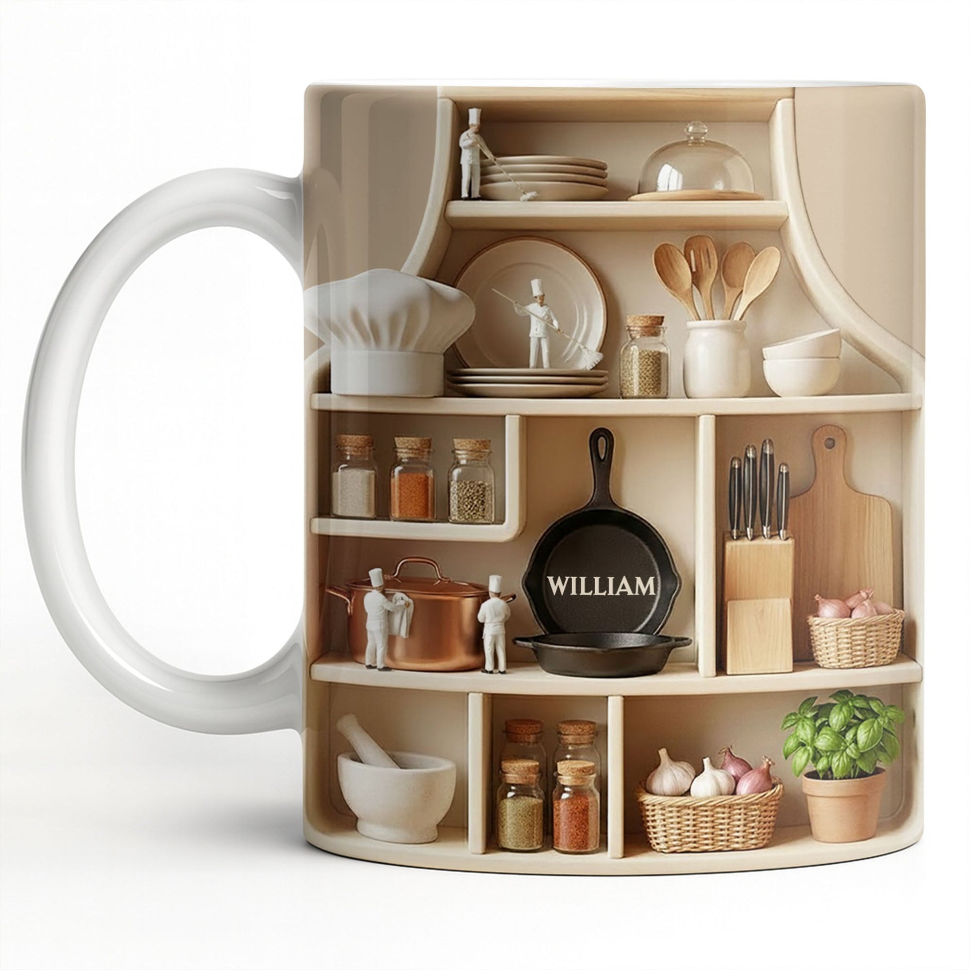 Customize With Your Name, Kitchen Essentials Mug - Personalized Custom Coffee Mug - COOK028_MG
