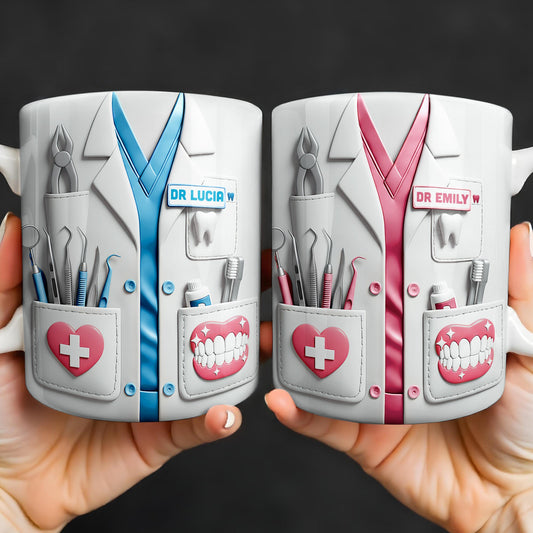 Celebrating Passion And Care In The Medical Field - Personalized Custom Coffee Mug - DOC079_MG