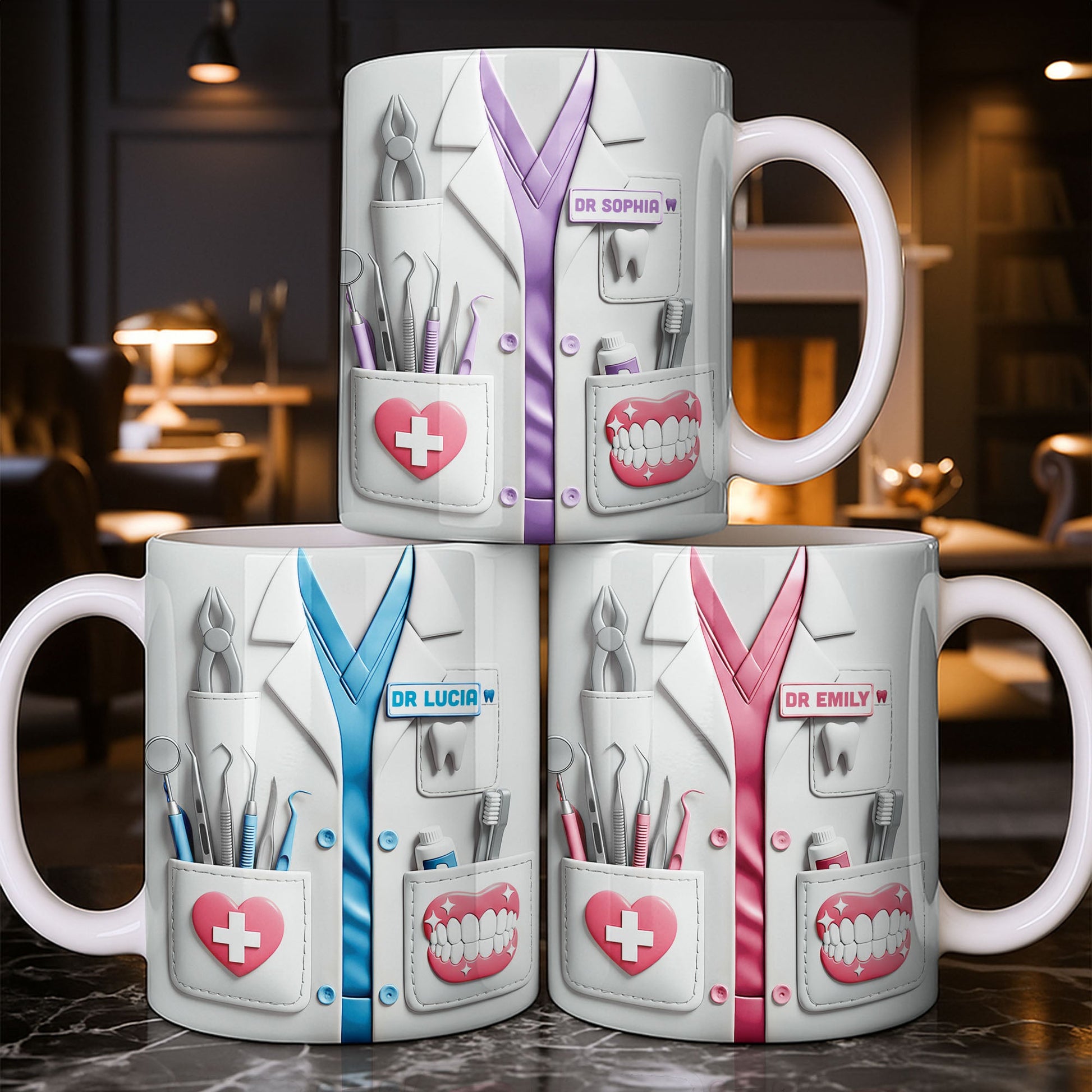 Celebrating Passion And Care In The Medical Field - Personalized Custom Coffee Mug - DOC079_MG