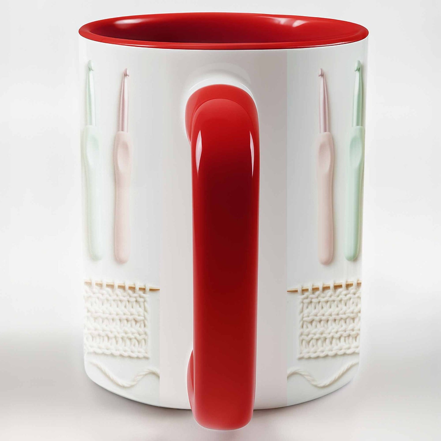 Sophia, Yarn Balls, Knitting Needles, Crochet Hooks - Personalized Custom Accent Mug - HOB002_AMUG