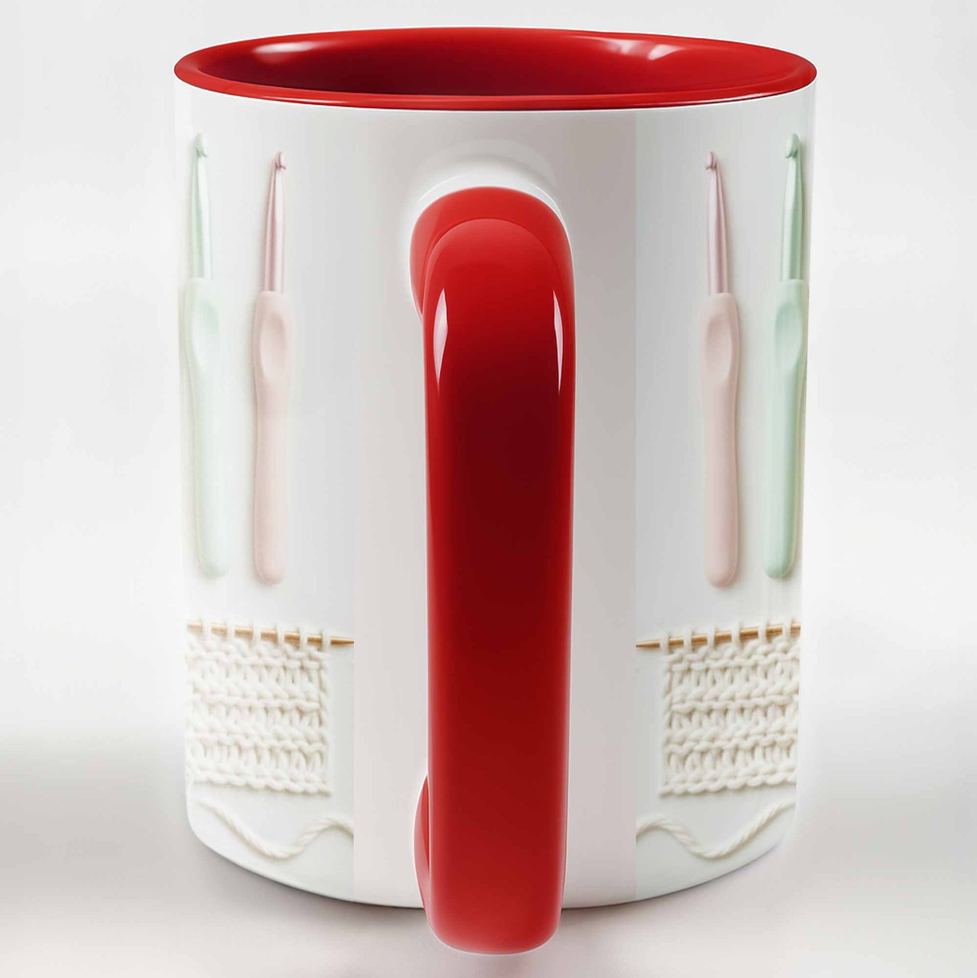 Sophia, Yarn Balls, Knitting Needles, Crochet Hooks - Personalized Custom Accent Mug - HOB002_AMUG