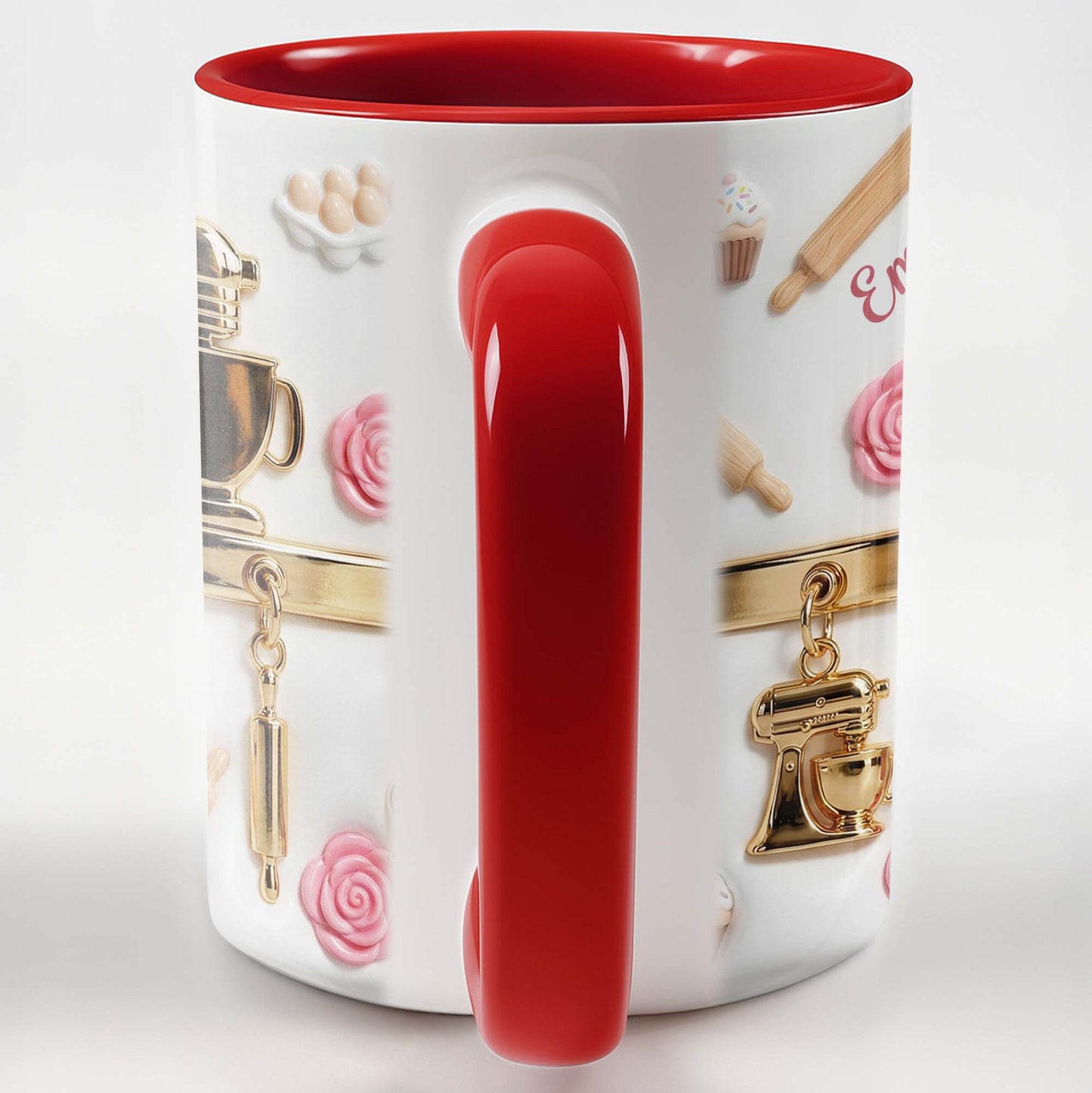 For Those Who Delight In Baking, Mixer, Cupcake, Whisk - Personalized Custom Accent Mug - HOB003_AMUG