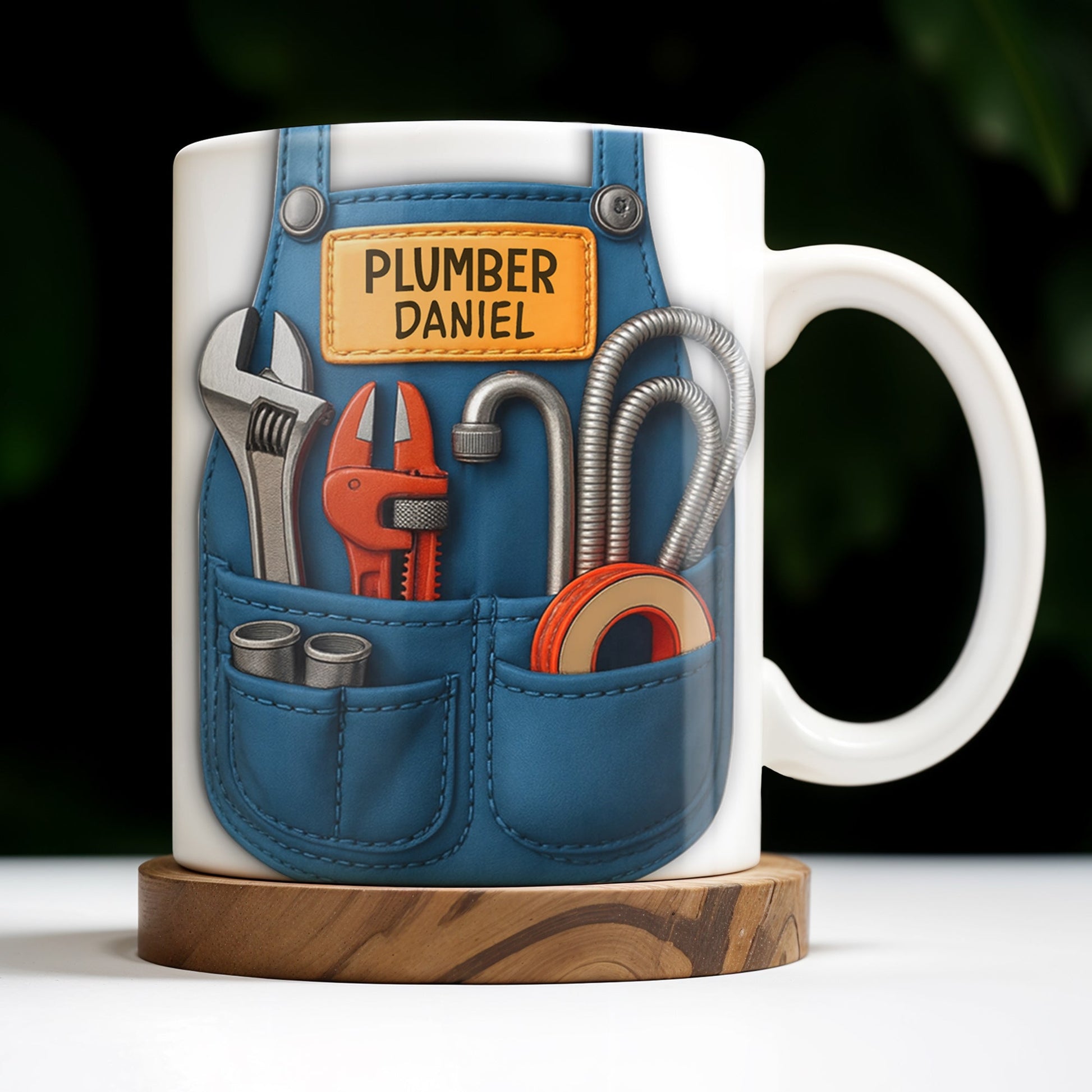 Vibrant Tool Belt Design - Personalized Custom Coffee Mug - JBS005_MG