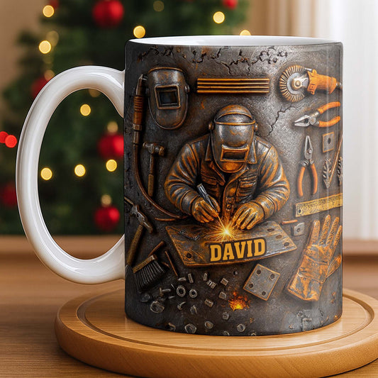 Celebrate The Art Of Craftsmanship With This Welder-Inspired Design - Personalized Custom Coffee Mug - JBS016_MG