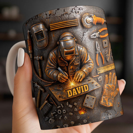 Celebrate The Art Of Craftsmanship With This Welder-Inspired Design - Personalized Custom Coffee Mug - JBS016_MG