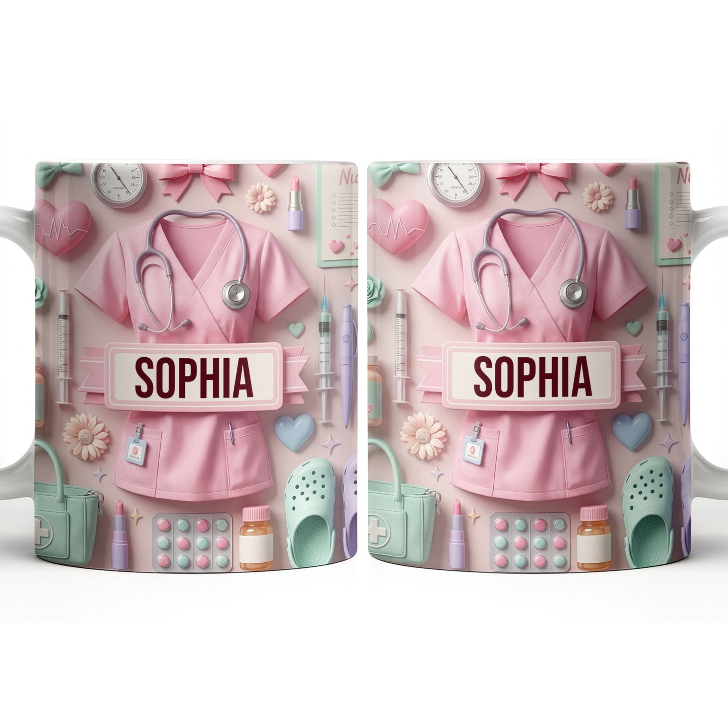 Heartfelt Gift for Dedicated Nurses - Personalized Custom Coffee Mug - NUR058_MG