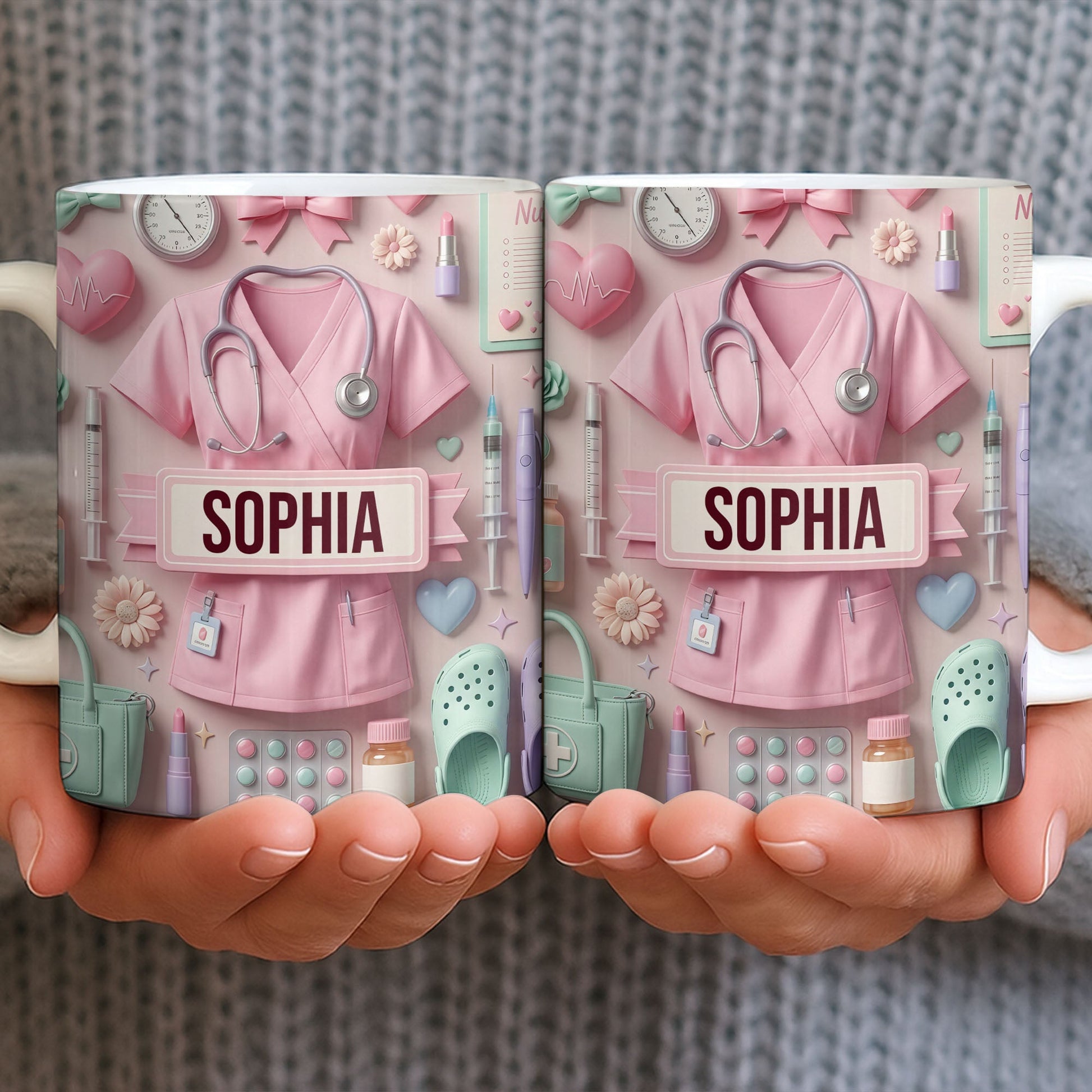 Heartfelt Gift for Dedicated Nurses - Personalized Custom Coffee Mug - NUR058_MG